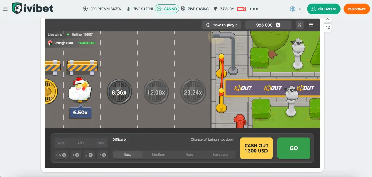 Online casino s hrou Chicken Road 2 a crash mechanikou