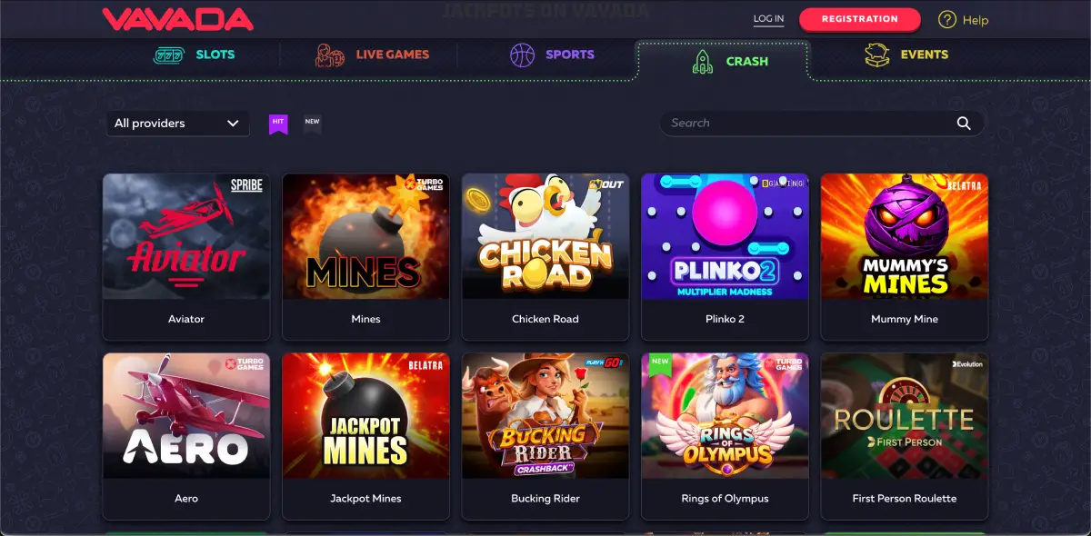 Možnosti výběru výher ve Vavada casinu