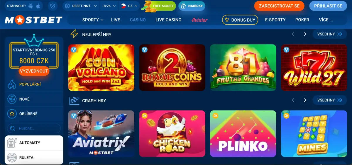 Návod jak spustit Chicken Road v Mostbet casinu
